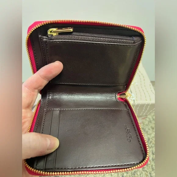 Coach Neon Pink Wallet - Picture 9 of 11